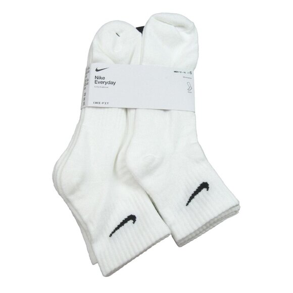 Nike Other - Nike Everyday Ankle Socks 6 Pack Men's Size XL 12-15 White NEW